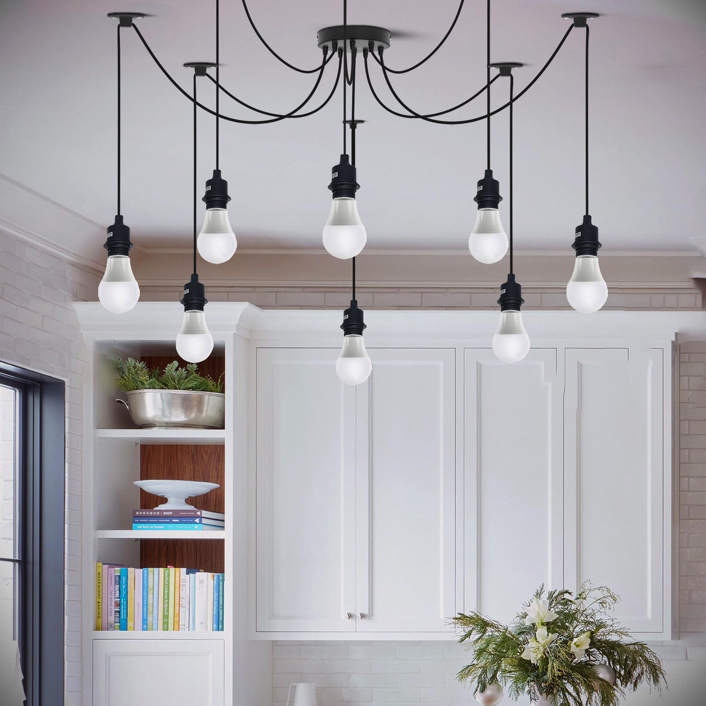 Industrial Spider Pendant Light Multi-Way E27~6298