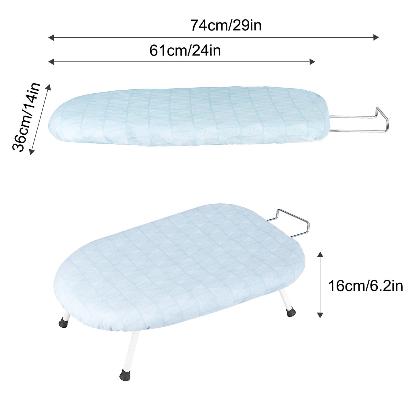 1pc Compact Folding Ironing Board with Space-Saving, Easy Storage, Multi-Use Design for Home Use, Durable Plastic Material, Ironing Boards