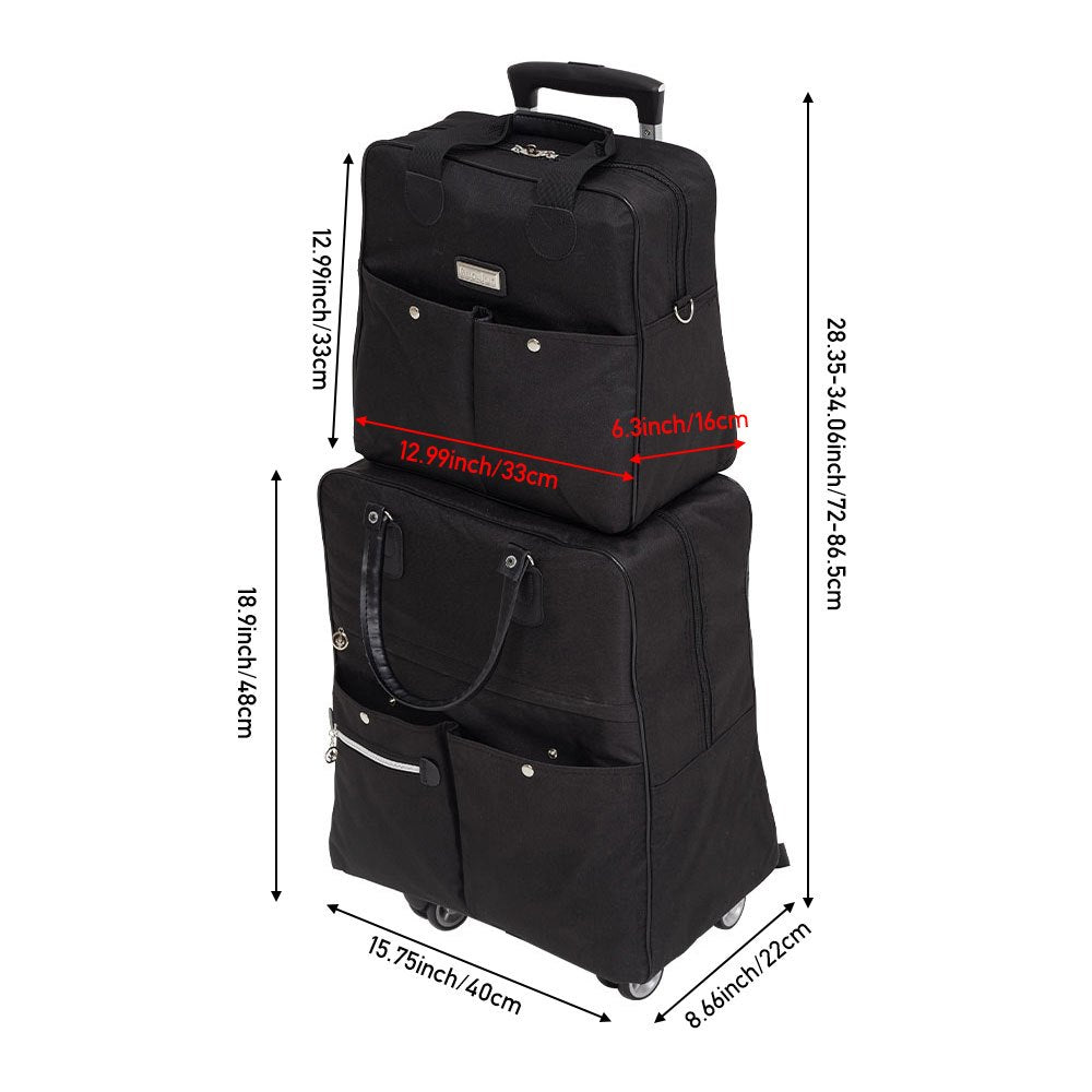 2 Piece Lightweight Rolling Luggage Set with Spinner Wheels, Suitcase Set, Spinner Luggage Set, Carry - on Suitcase and Matching Travel Bag for Business Trips, Versatile Luggage Solution for Vacation Getaways, Weekend Trips a