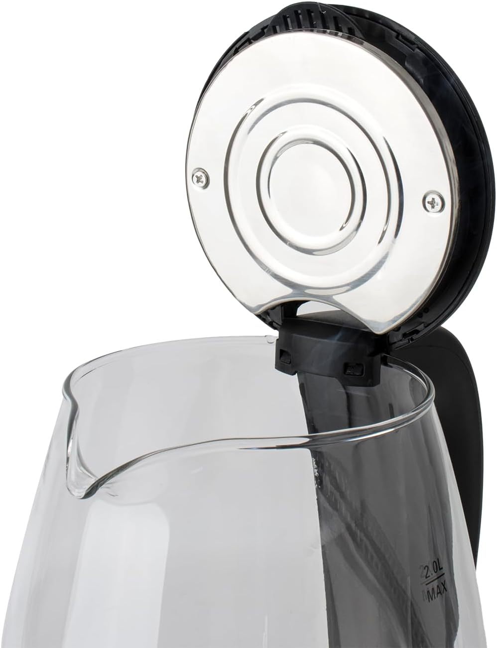 Electric Glass Kettle – 2L Fast Boil, Bpa-Free with Blue LED & Boil-Dry Protection