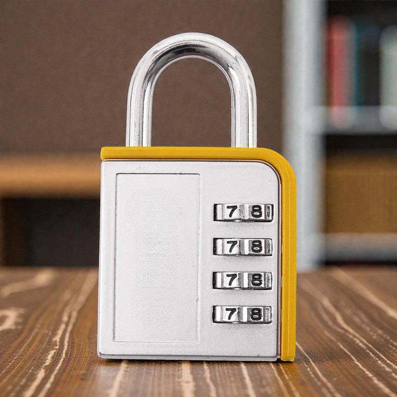 4-PACK Combination Padlock Lock Steel Shackle Gym Locker Toolbox - 5 Year Warranty