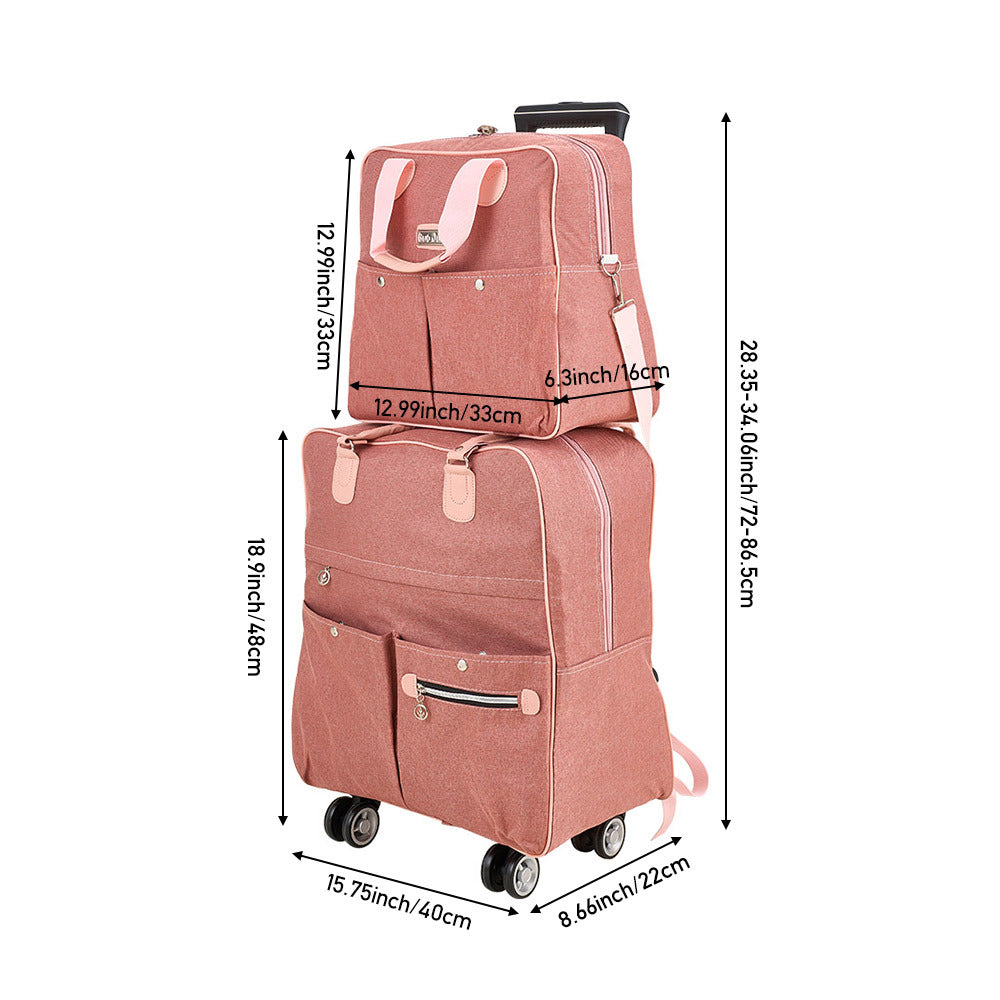 2 Piece Lightweight Rolling Luggage Set with Spinner Wheels, Suitcase Set, Spinner Luggage Set, Carry - on Suitcase and Matching Travel Bag for Business Trips, Versatile Luggage Solution for Vacation Getaways, Weekend Trips a