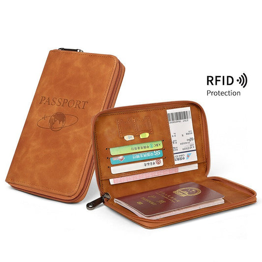 RFID Blocking Passport Holder Wallet, Multi-Functional Travel Passport Case & Card Organizer, Perfect for Everyday Use And Vacations