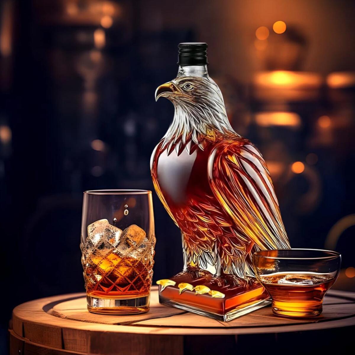 Whiskey Eagle Glass Decanter Men'S Fun Whiskey Bottle Home Bar Decoration Gift Whiskey Decanter Set GiftChoice