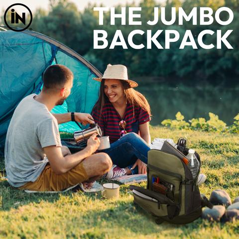 Waterproof Travel Backpack for Men and Women - Camping, Hiking, School - 43x30x28cm