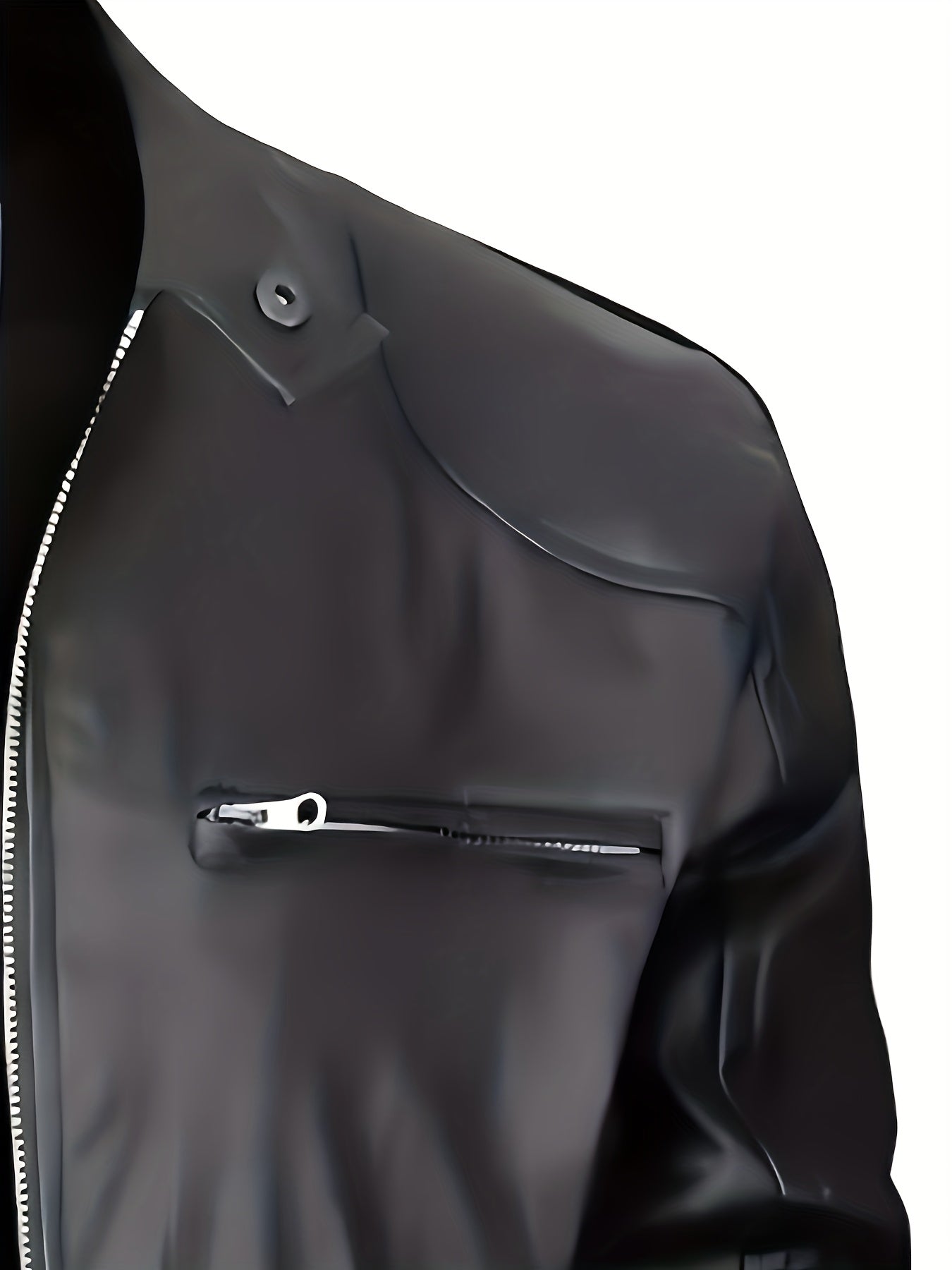 Men's Bomber Pilot Jacket - Zipper, Zipper, Baseball Collar, Windproof for Spring and Autumn Outdoor Wear, Daily Casual Wear | Pullover Style | Zipper, Bomber Jacket