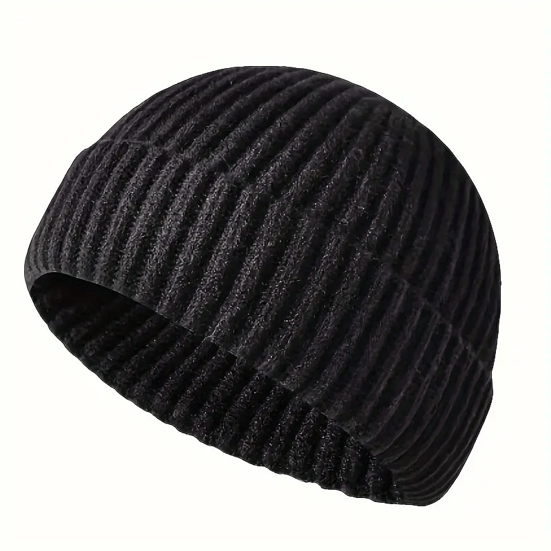 55-60CM Men Women Unisex Skullcap Street Style Hip Hop Beanies Brimless Baggy Melon Cap Cuff Fisherman Beanies Hats Winter Warm Knitted Bonnet Multiple colors