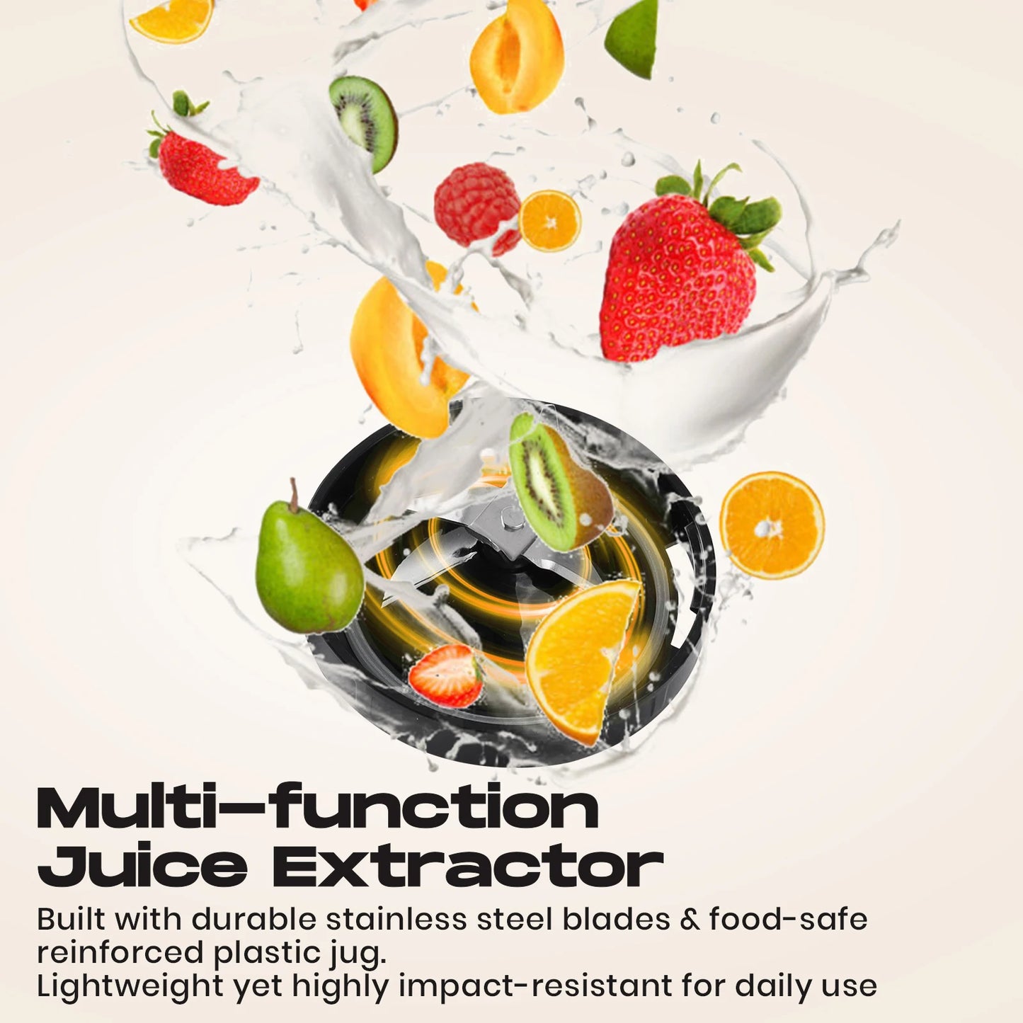 SUPERLEX 1.5L Multifunctional Wall Breaking Machine 2Speed Multi-purpose 3 in 1 Double Cup Squeezing Blender 800W BPA Free New