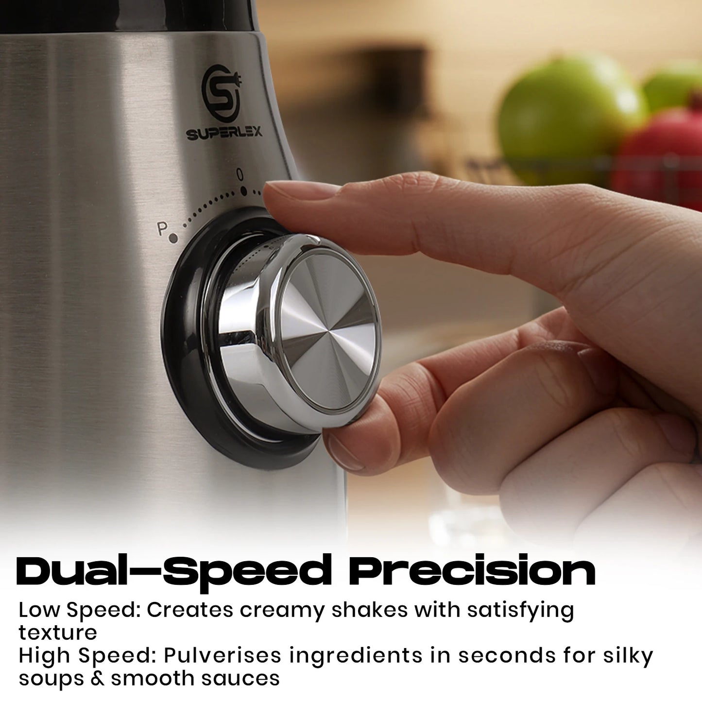 SUPERLEX 1.5L Multifunctional Wall Breaking Machine 2Speed Multi-purpose 3 in 1 Double Cup Squeezing Blender 800W BPA Free New