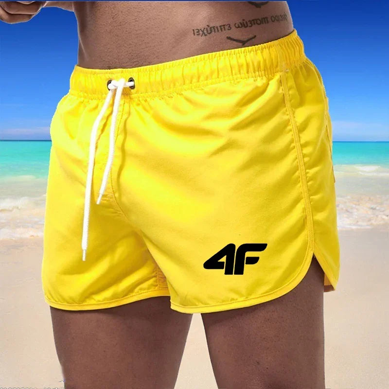New men's fitness beach summer gym sportswear men's breathable sportswear loose casual jogging shorts