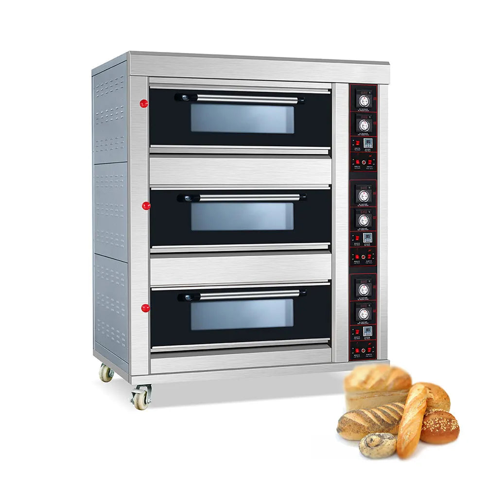 Commercial Electric Gas Automatic Bread Baking Oven Prices / Complete Bakery Equipment Machine For Sale