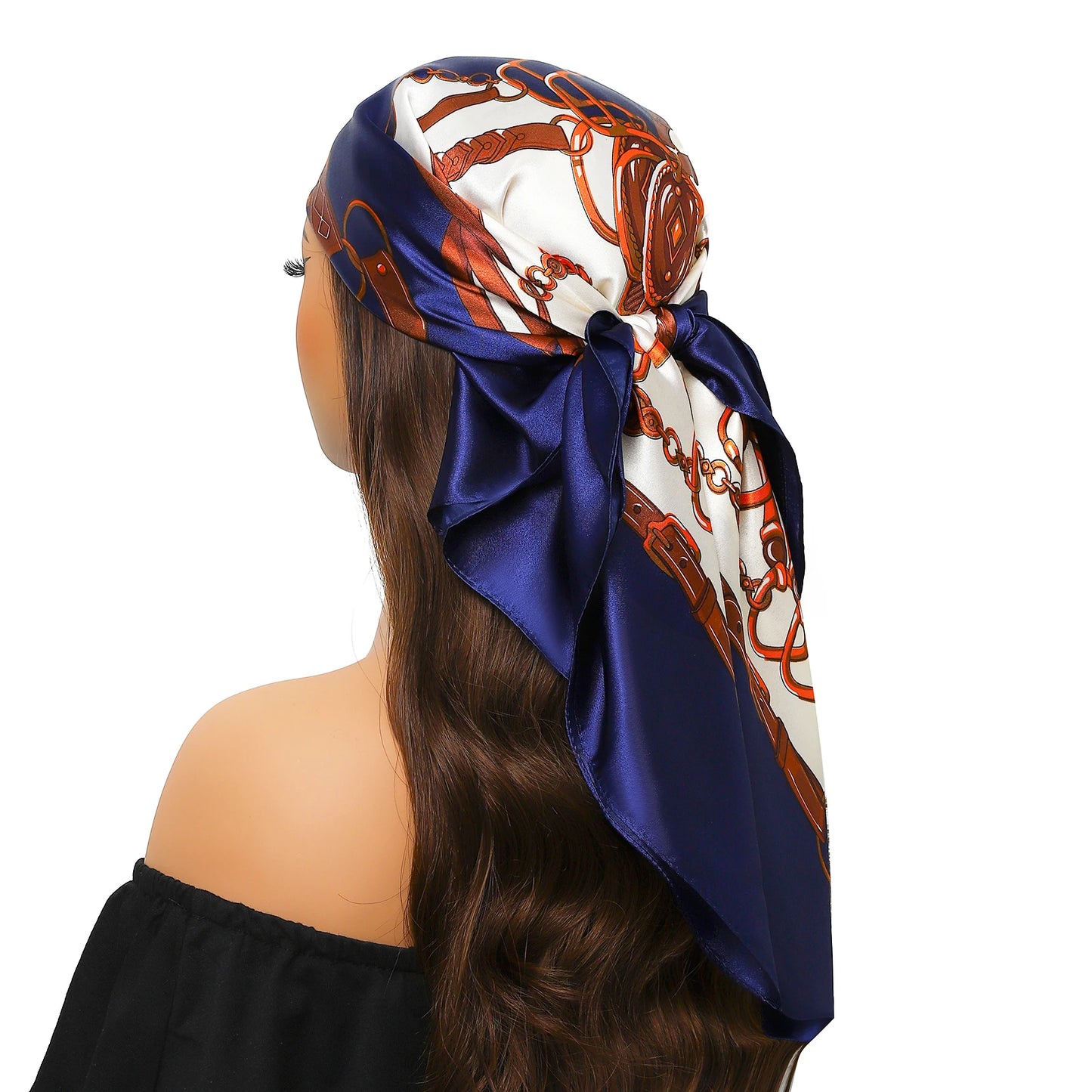 Popular Shawls Europe And America Fashion Bandannas New Print Sunscreen 90X90CM Kerchief Four Seasons Luxury Square Silk Scarves