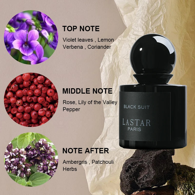 LASTAR Men's Perfume Set, 80ml/2.71fl oz, Cedar & Patchouli, long-lasting fragrance. Christmas/New Year gifts.For use on dates.