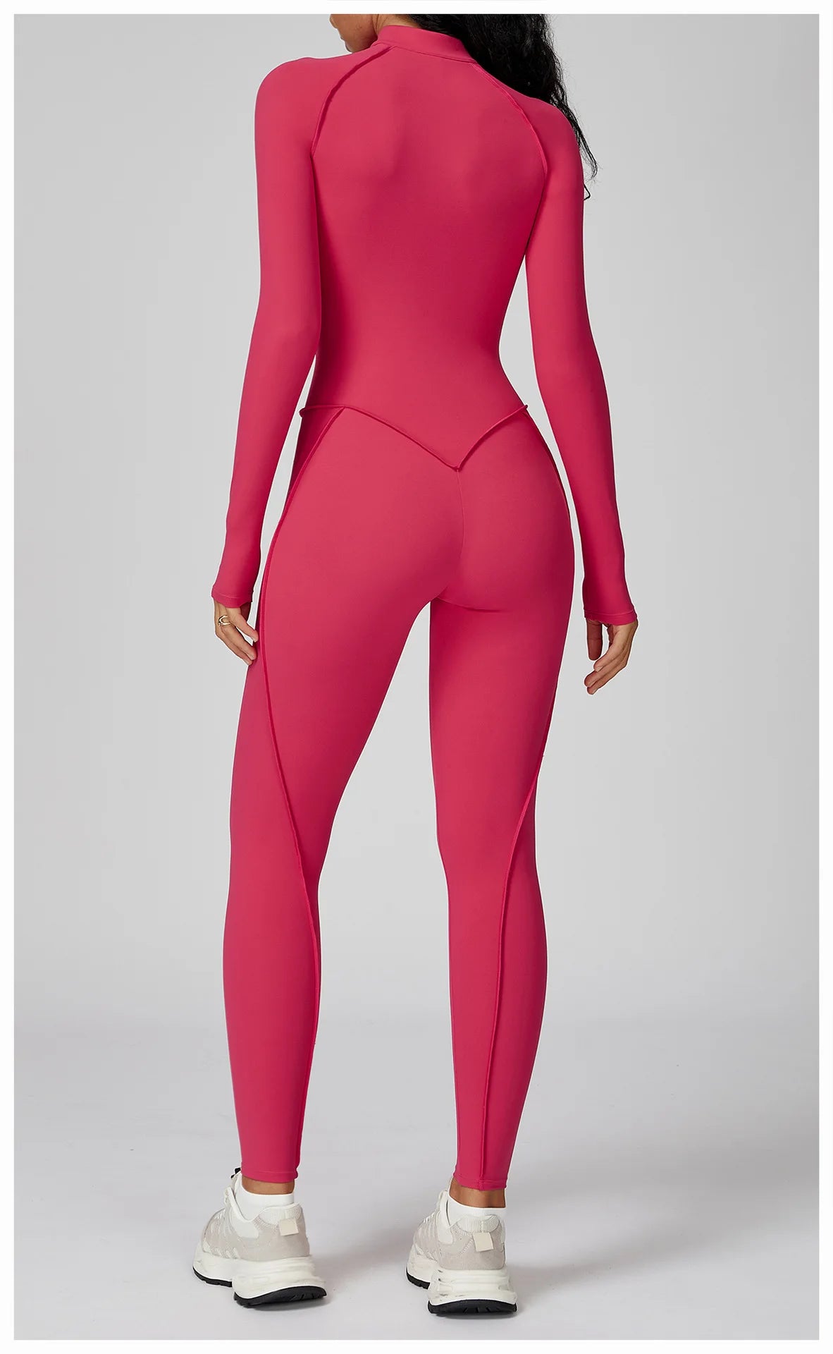 Yoga Bodysuit Long Sleeved Women's Tracksuits Gym Zipper Jumpsuits Sports Workout High-intensity Fitness One-piece Tights Suit