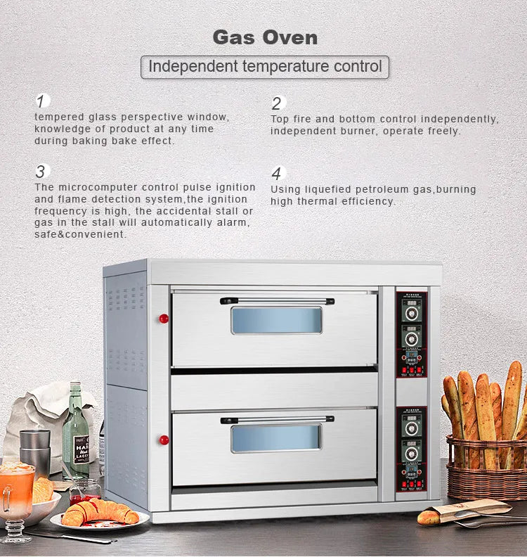 Commercial Electric Gas Automatic Bread Baking Oven Prices / Complete Bakery Equipment Machine For Sale