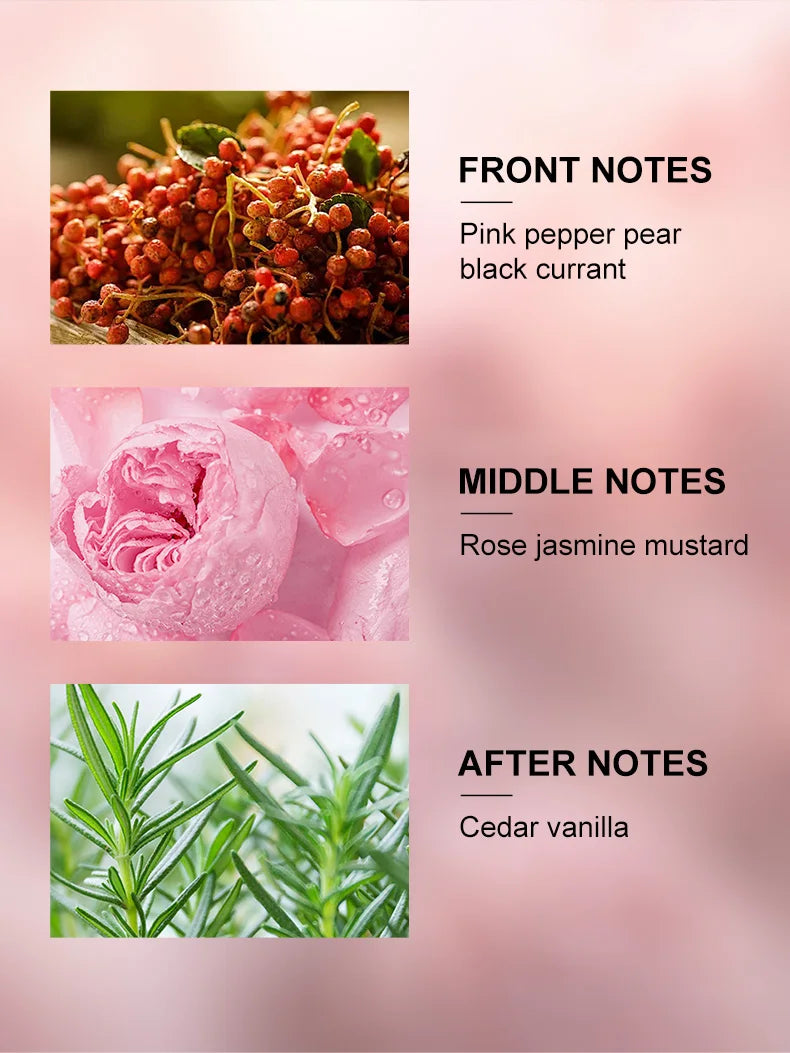 New Year/Christmas gifts，LASTAR Women's Perfume, 1.86fl oz/55ml. Long-Lasting Fragrance, Rose Scent.For use on dates.