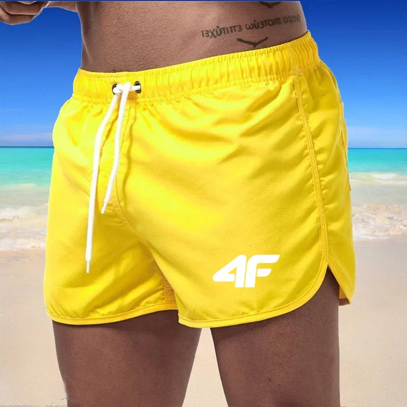 New men's fitness beach summer gym sportswear men's breathable sportswear loose casual jogging shorts