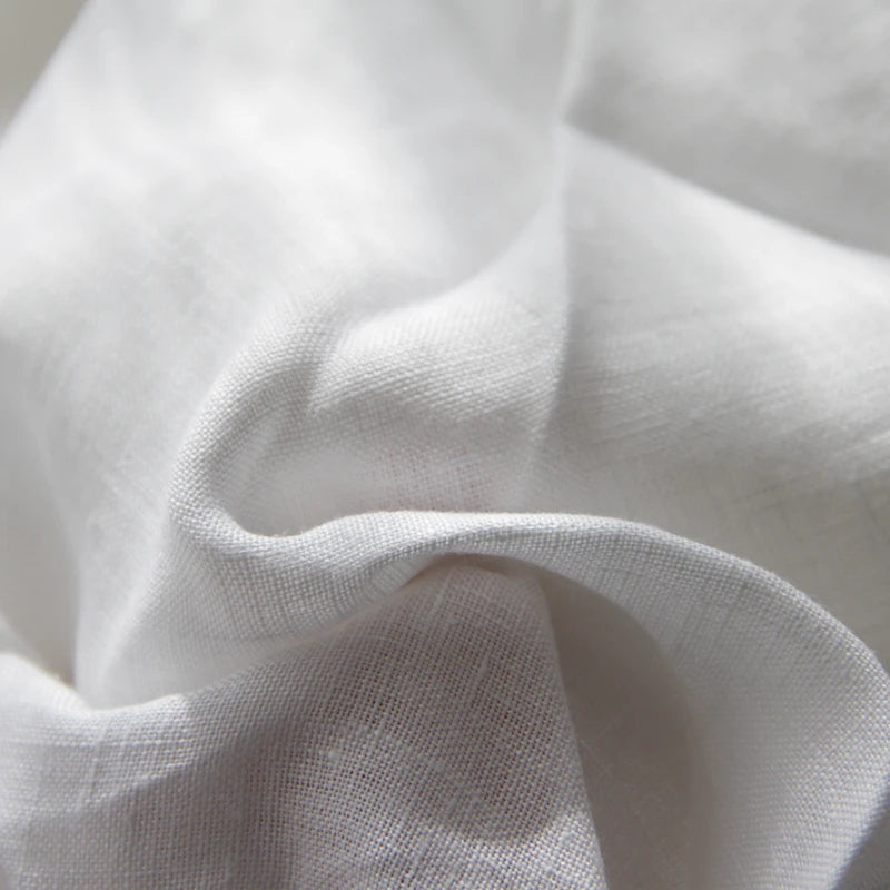 Pure Linen Bed Sheets 100% Stone Washed French Linen Solid Color Breathable and Durable for Hot Sleepers 1 PC Flat Sheet
