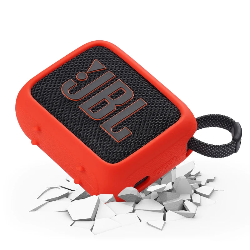 ZOPRORE Silicone Cover Case for JBL GO 4 Portable Bluetooth Speaker, Protective Carrying Case for JBL Go4 Speaker