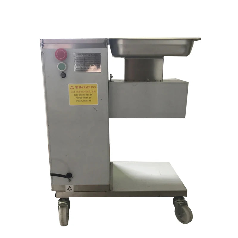 Electric Meat Cutter Machine 550W 5mm Slicer Shredder for Chicken Fish Pork 250lb/h Capacity Meat Cube Minced Cutting Tool