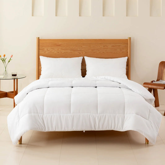 15 Tog All Season King Size Duvet - Warm Hypoallergenic Hollowfibre Bedding with Corner Ties & Machine Washable for Winter