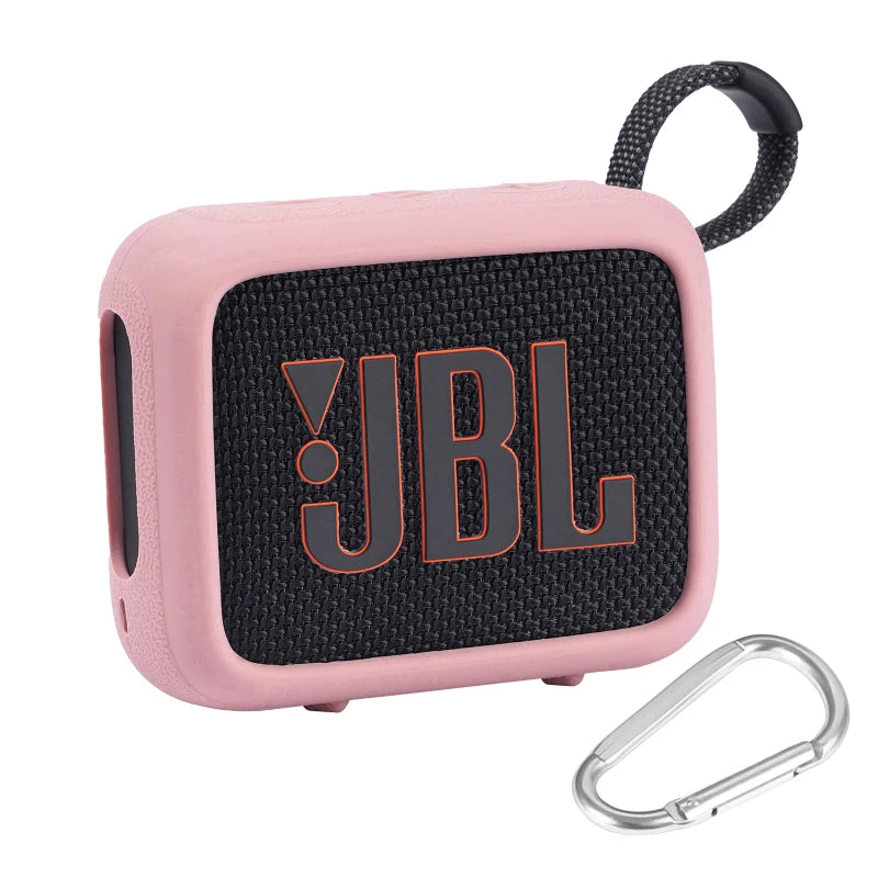 ZOPRORE Silicone Cover Case for JBL GO 4 Portable Bluetooth Speaker, Protective Carrying Case for JBL Go4 Speaker