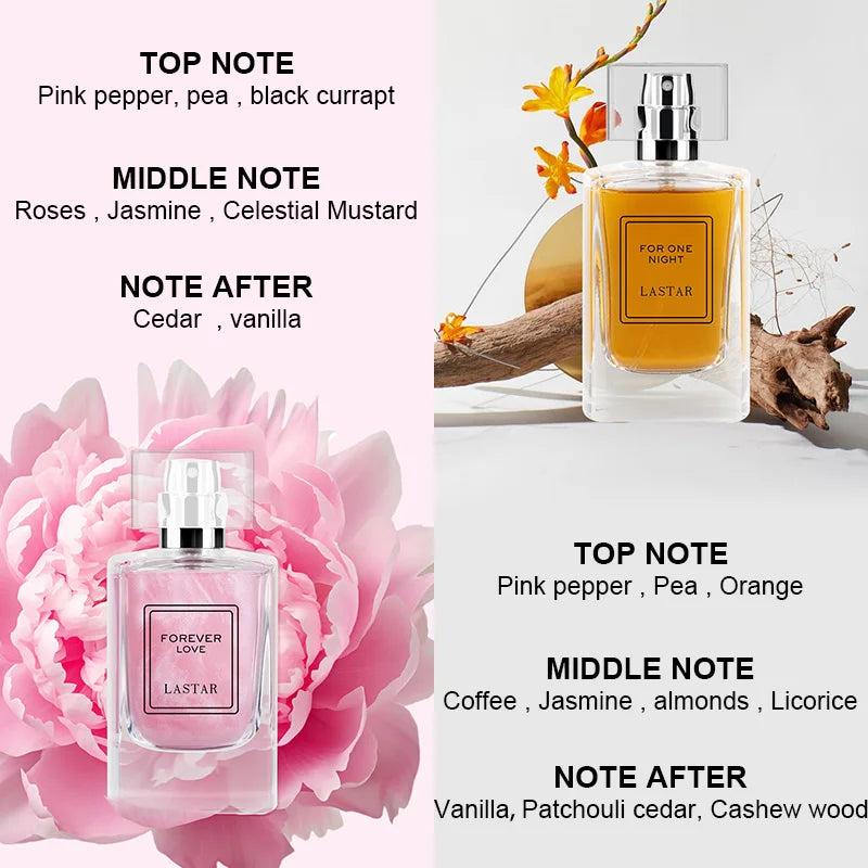 LASTAR Perfume Set Combination. Cedar and Jasmine ,Long-lasting fragrance,Total 100ml/3.4fl oz.Daily use, Christmas gift.