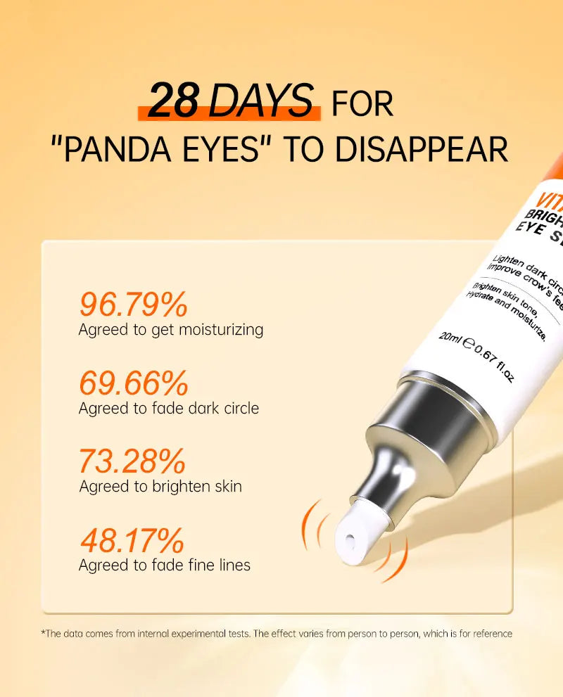 Anti Dark Circle Eye Cream Vitamin C Eye Bags Removal Whitening Lightening Cream Wrinkle Removal Serum Eyes Firming Skin Care