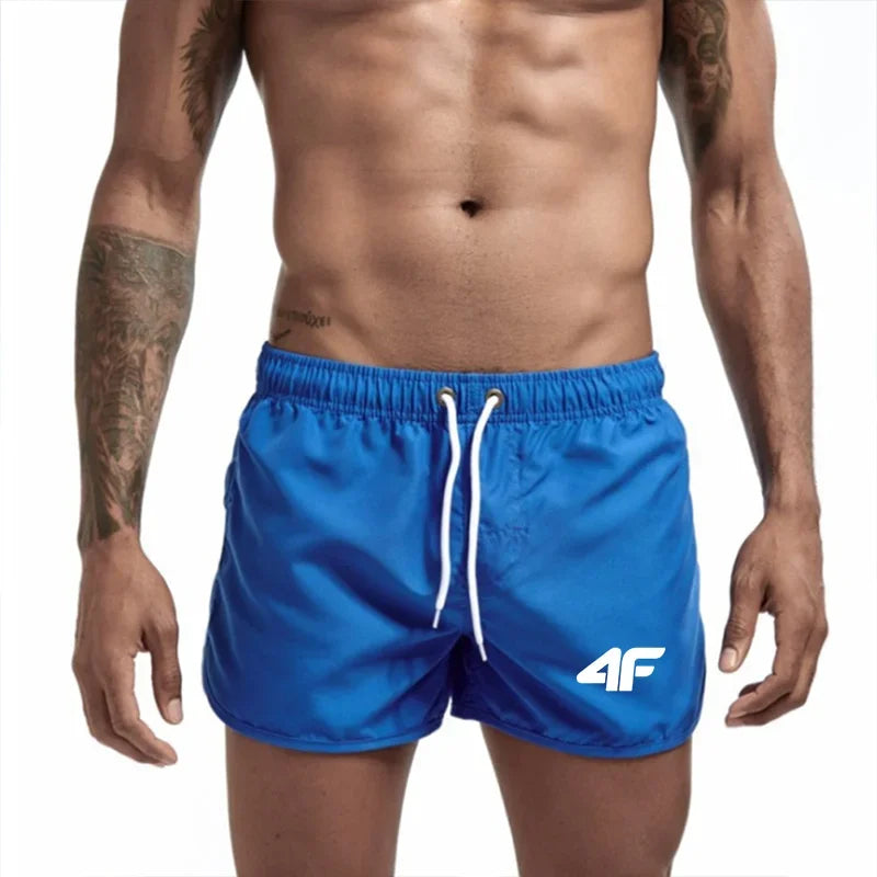 New men's fitness beach summer gym sportswear men's breathable sportswear loose casual jogging shorts