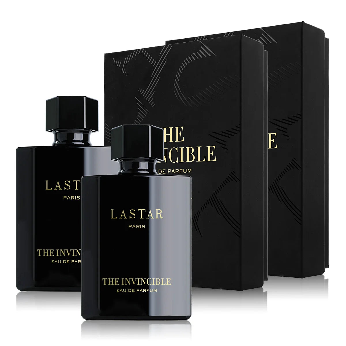 LASTAR Men's Perfume, Musk, Two bottles Totaling 100ml/3.38fl oz. Long-Lasting Fragrance, Christmas Gift