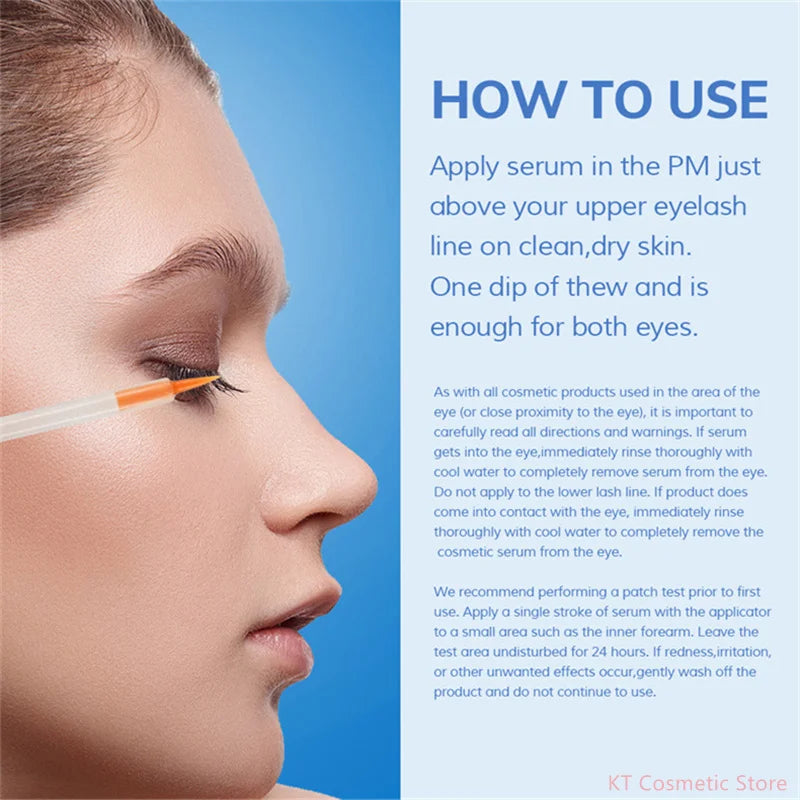 Fast Eyelash Growth Serum Natural Eyelashes Enhancer Longer Thicker Eyebrows Lift Essence Fuller Lashes Eye Care Korean Cosmetic