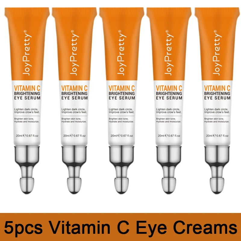 Anti Dark Circle Eye Cream Vitamin C Eye Bags Removal Whitening Lightening Cream Wrinkle Removal Serum Eyes Firming Skin Care