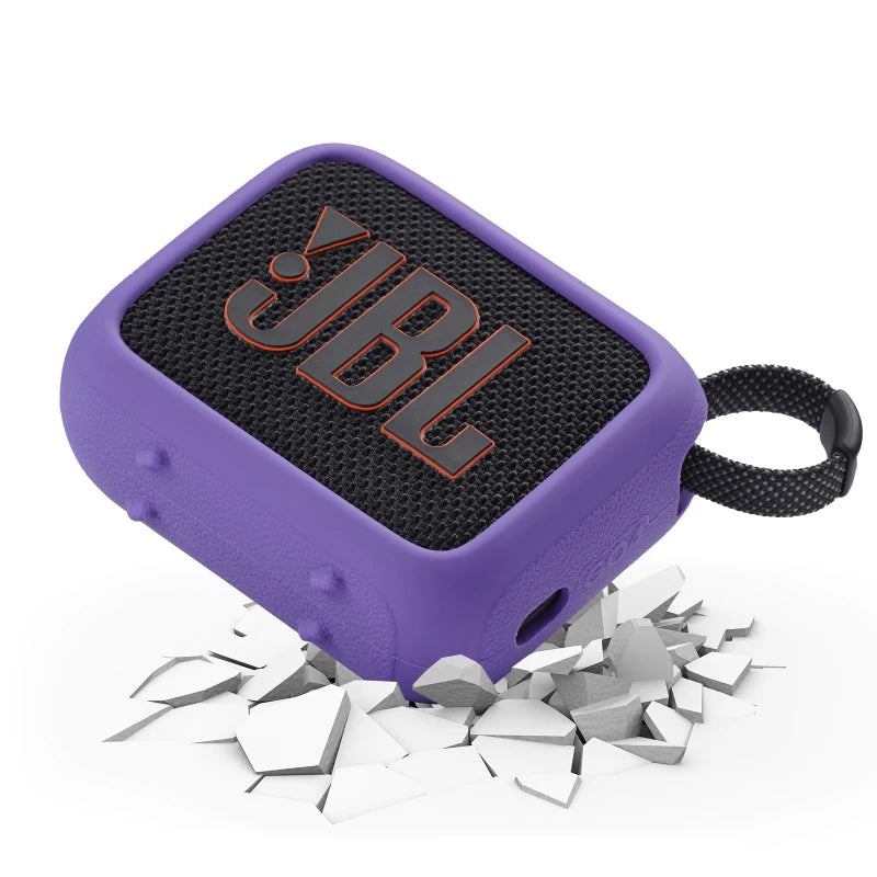 ZOPRORE Silicone Cover Case for JBL GO 4 Portable Bluetooth Speaker, Protective Carrying Case for JBL Go4 Speaker