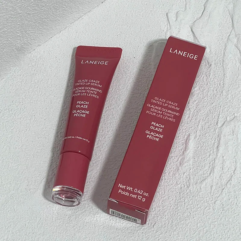 Laneige Donut Lip Balm Moisturizing Mirror Lip Gloss Lip Strawberry Raspberry Chocolate Glaze Smell Lipstick Transparent Lip Oil