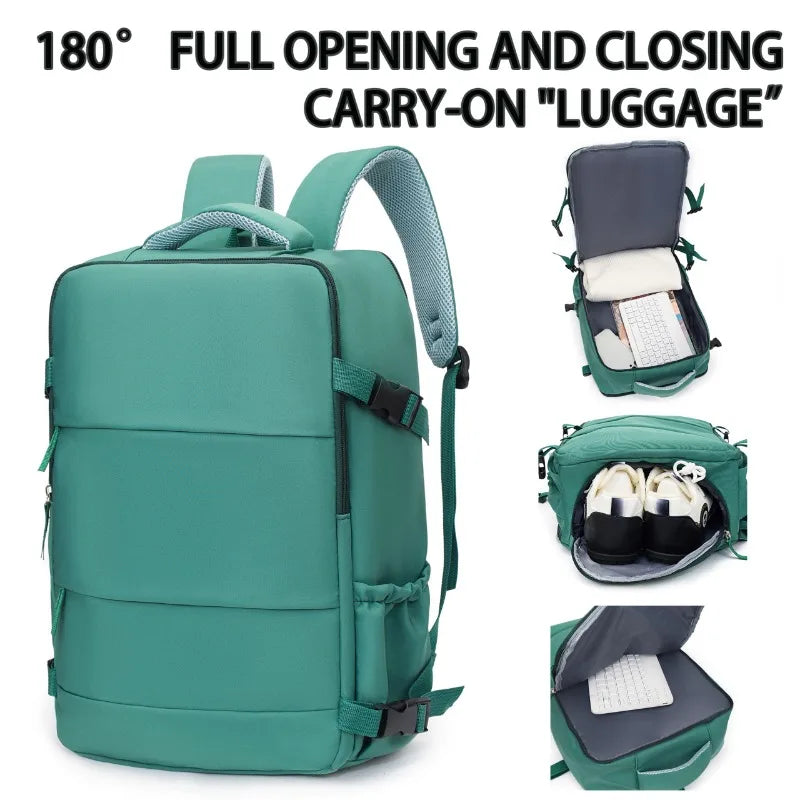 1PCS Waterproof Oxford Fabric Multi-Functional Backpack - Outdoor Travel  Business Luggage with Large Capacity Storage