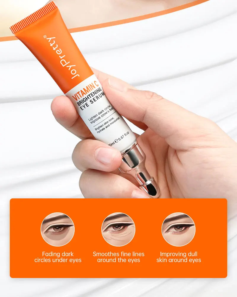 Anti Dark Circle Eye Cream Vitamin C Eye Bags Removal Whitening Lightening Cream Wrinkle Removal Serum Eyes Firming Skin Care