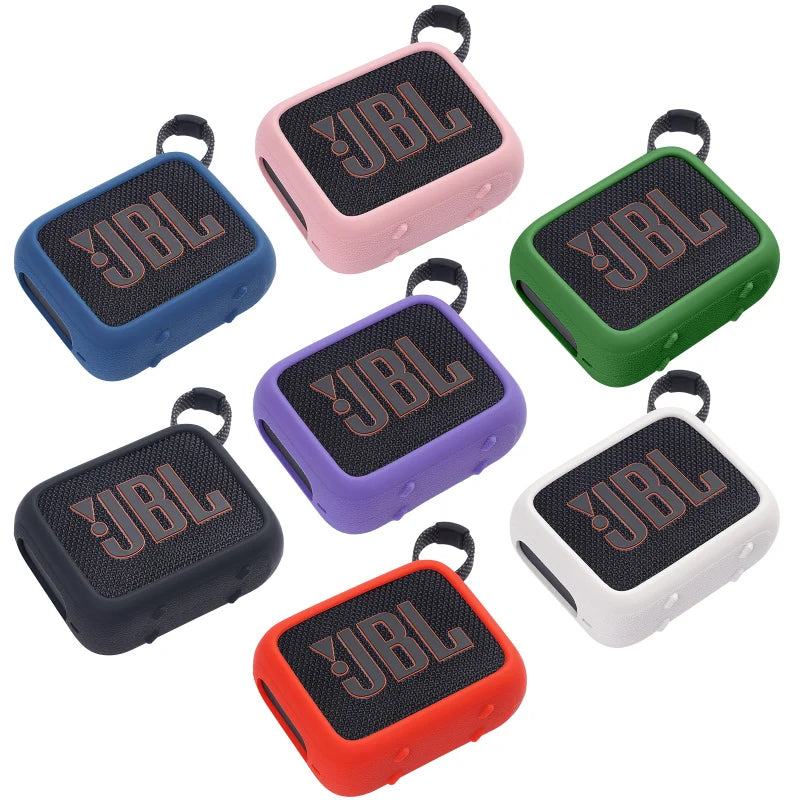 ZOPRORE Silicone Cover Case for JBL GO 4 Portable Bluetooth Speaker, Protective Carrying Case for JBL Go4 Speaker