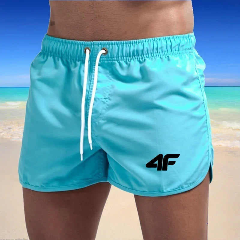 New men's fitness beach summer gym sportswear men's breathable sportswear loose casual jogging shorts