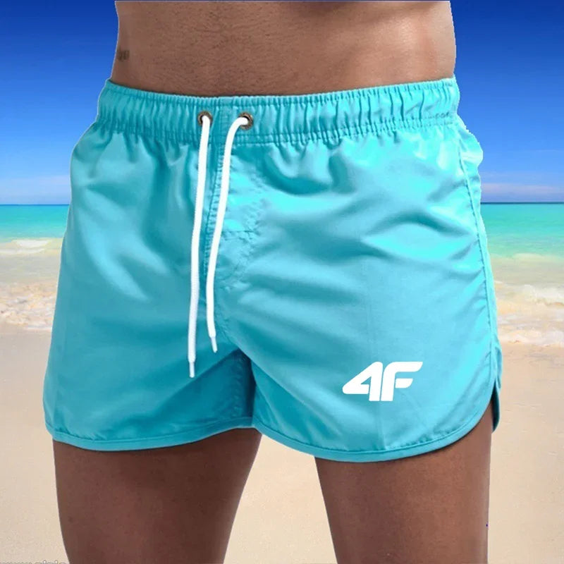 New men's fitness beach summer gym sportswear men's breathable sportswear loose casual jogging shorts