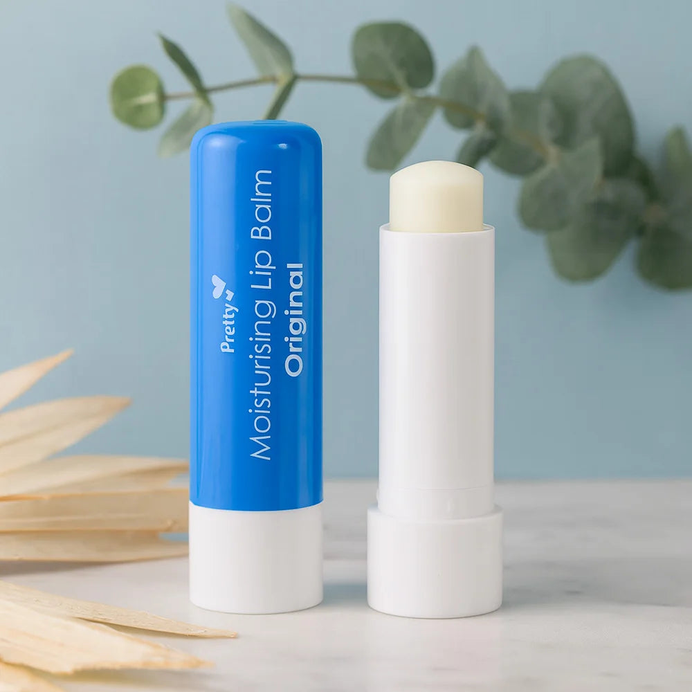 Pretty Moisturising Lip Balm 2Pack, Original Hydrating Lip Care, Nourishing Protection for Dry Lips