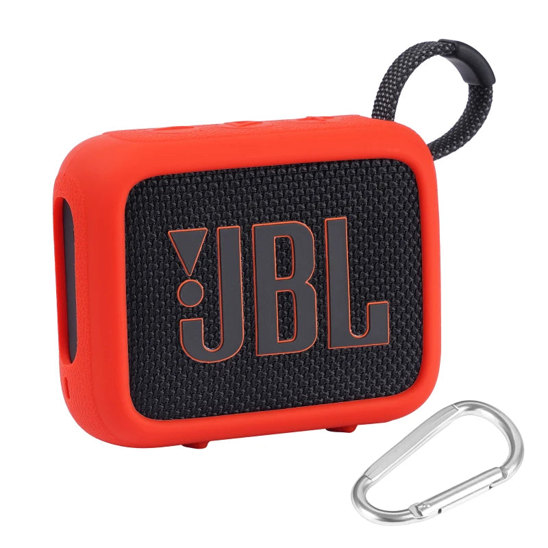 ZOPRORE Silicone Cover Case for JBL GO 4 Portable Bluetooth Speaker, Protective Carrying Case for JBL Go4 Speaker