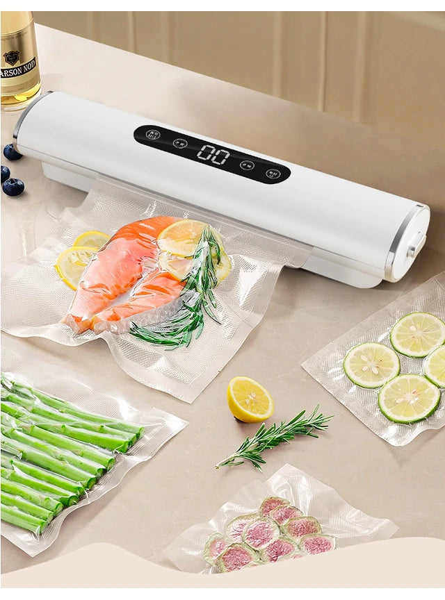 Professional Vacuum Kitchen Sealing Machine Sealer for Food Vacuumor for Products  Cuisine Packaging Plastic Bag Sealant