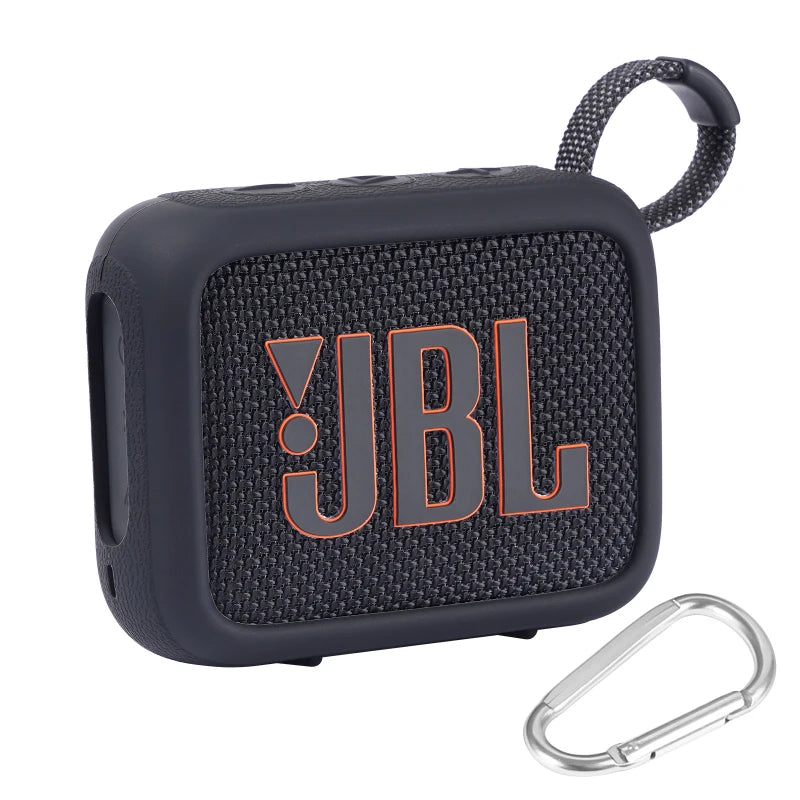 ZOPRORE Silicone Cover Case for JBL GO 4 Portable Bluetooth Speaker, Protective Carrying Case for JBL Go4 Speaker