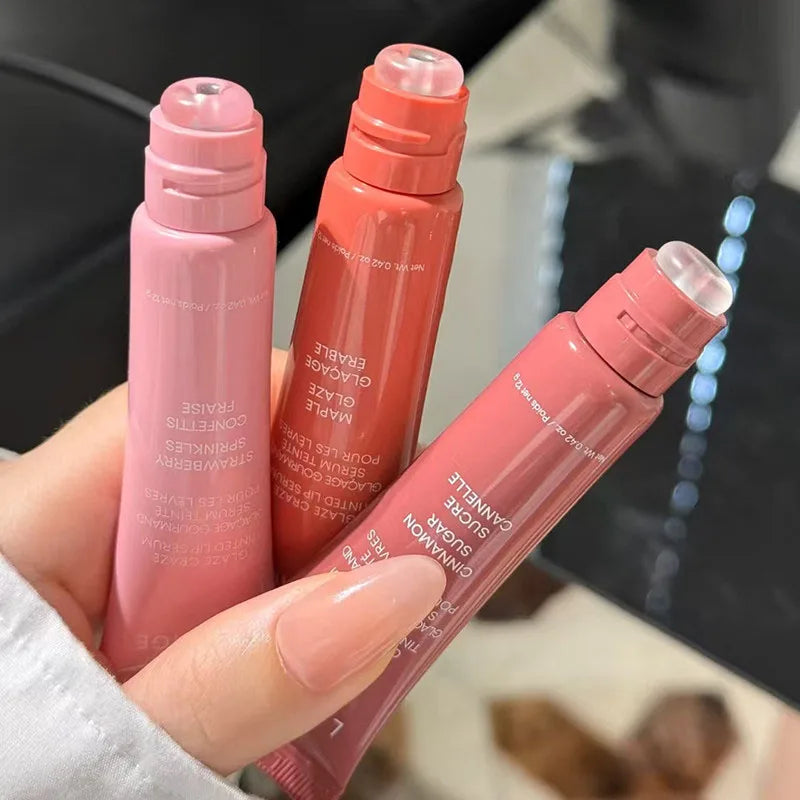 Laneige Donut Lip Balm Moisturizing Mirror Lip Gloss Lip Strawberry Raspberry Chocolate Glaze Smell Lipstick Transparent Lip Oil