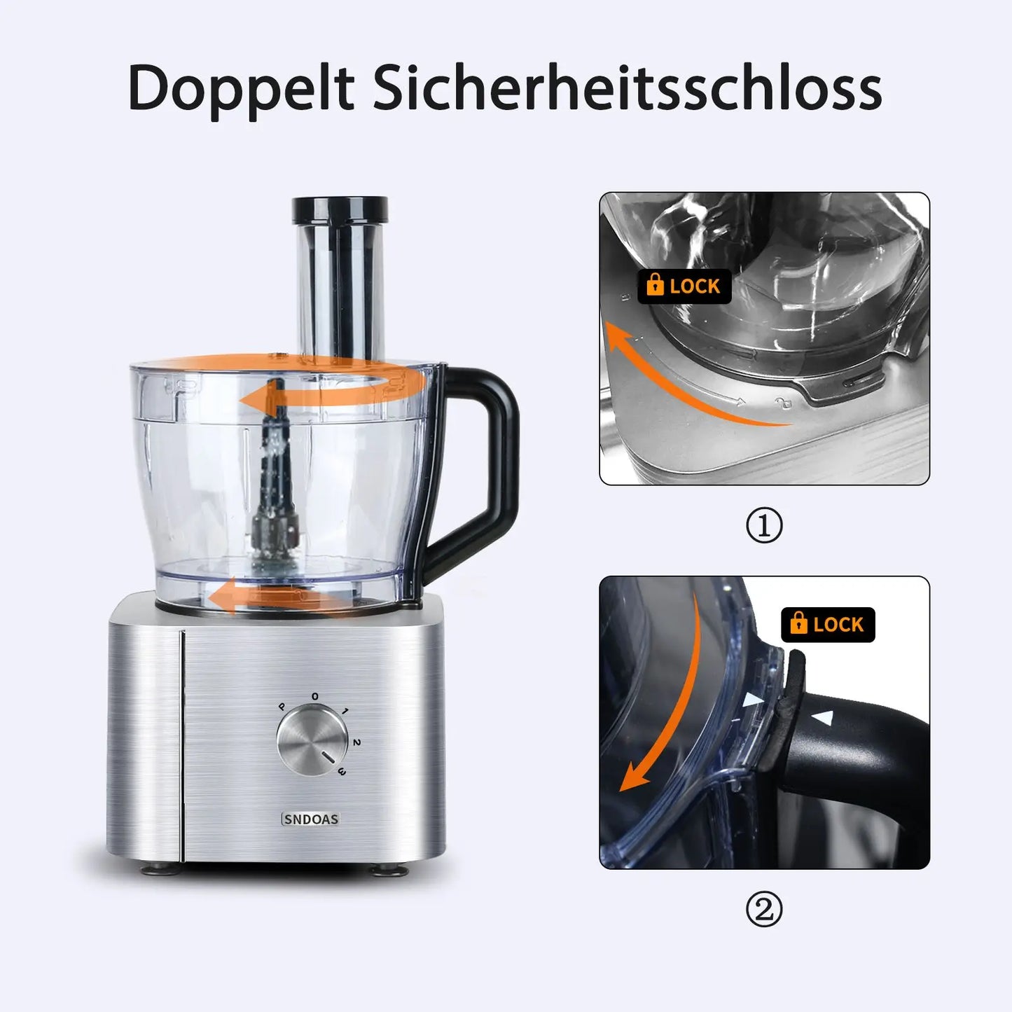 TopStrong 11-in-1 3.2L Bowl 1100W 3 Speeds with Chopping Blending Kneading Grinding Whisking Juicing Food Processor blender