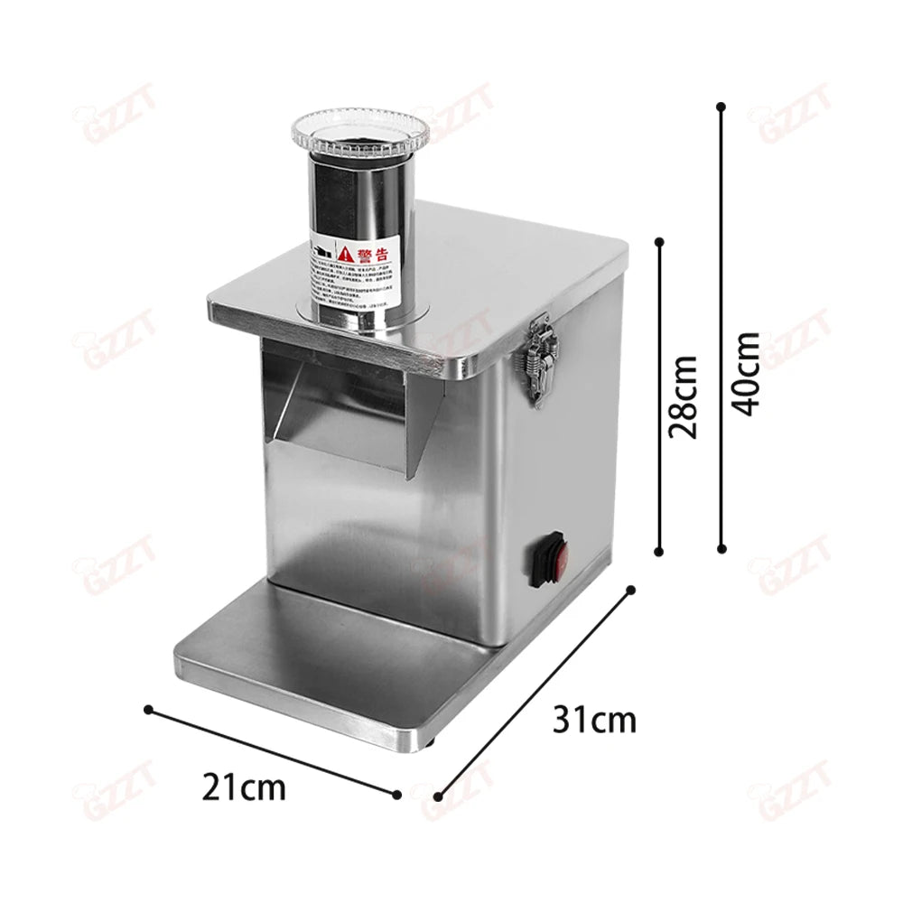 GZZT EVEC Electric Vegetable Cutter Commercial Cube Cutting Maker Fruit Slicer Cutting Strip Dice Food Processor With 5 Blades