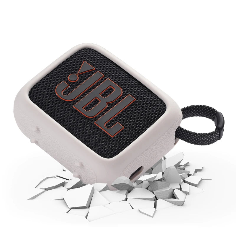 ZOPRORE Silicone Cover Case for JBL GO 4 Portable Bluetooth Speaker, Protective Carrying Case for JBL Go4 Speaker