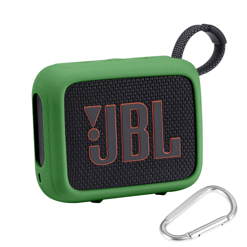 ZOPRORE Silicone Cover Case for JBL GO 4 Portable Bluetooth Speaker, Protective Carrying Case for JBL Go4 Speaker