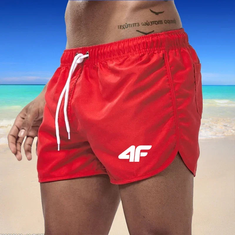 New men's fitness beach summer gym sportswear men's breathable sportswear loose casual jogging shorts