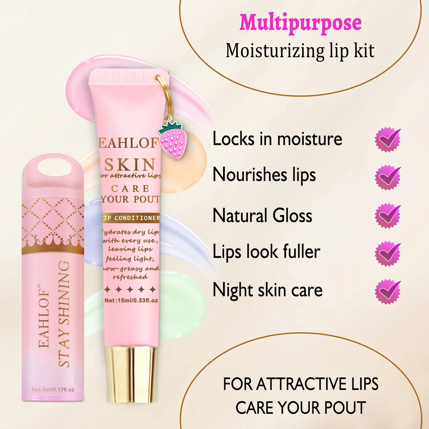 2pcs, bad b--tch lip balm repairs dry lips, all-natural lip mask, long-lasting moisture, moisturizing and intensive lip care